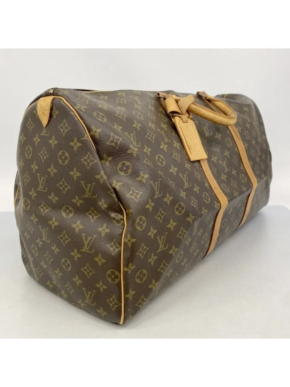 Louis Vuitton Boston Bag Monogram Keepall 60 Brown